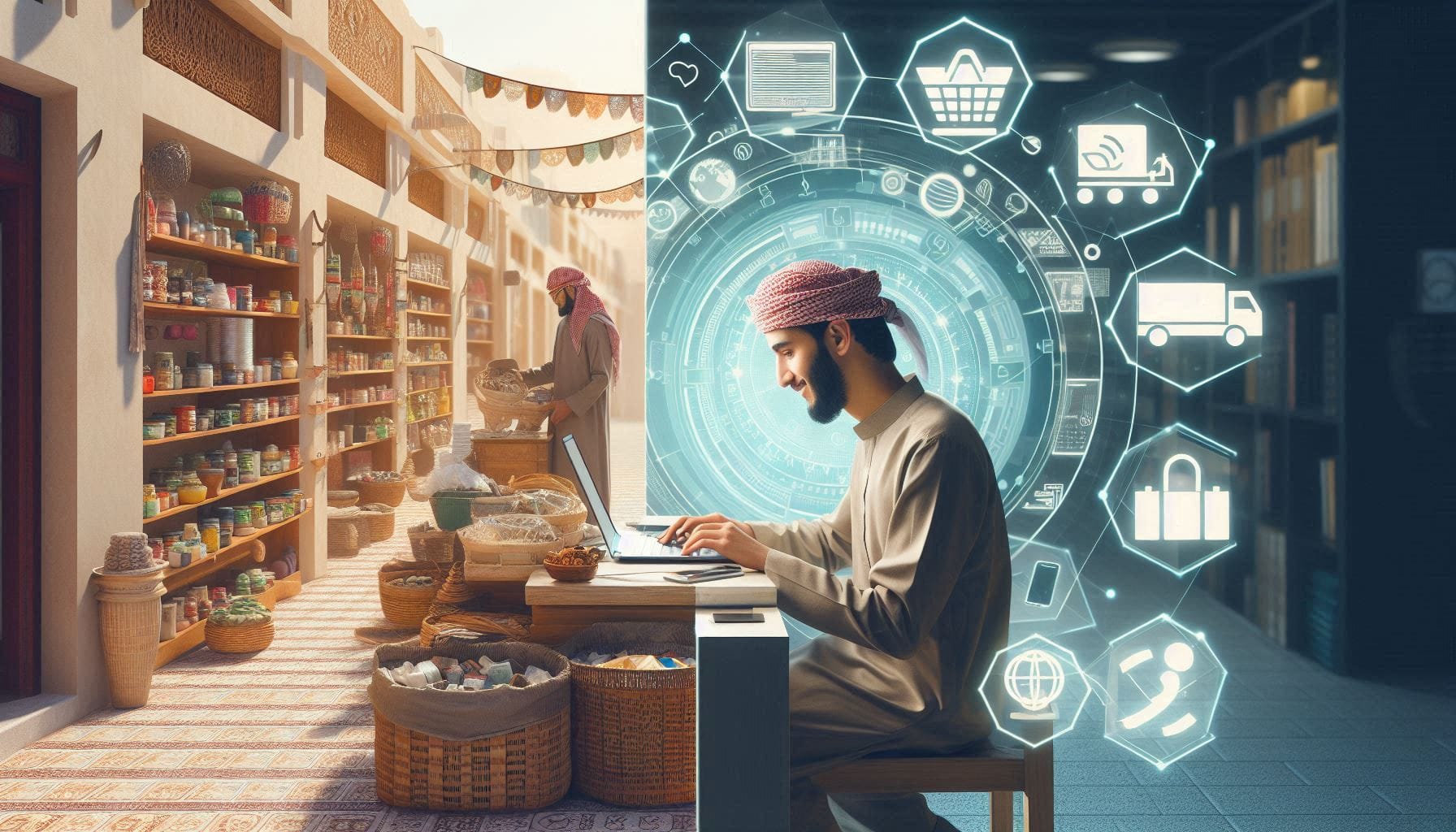 الفرق بين التجارة التقليدية والتجارة الإلكترونية