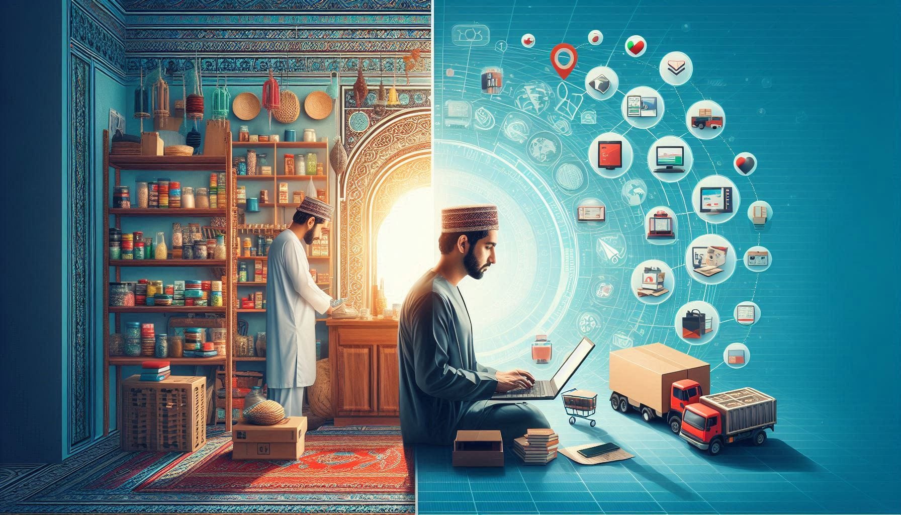 الفرق بين التجارة التقليدية والتجارة الإلكترونية